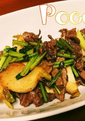 かぶと牛肉のオイスターソース炒め-レシピのメイン写真