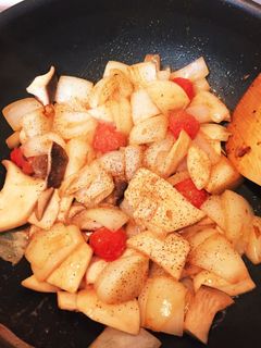 *野菜のガリバタ醤油炒め*-レシピのメイン写真