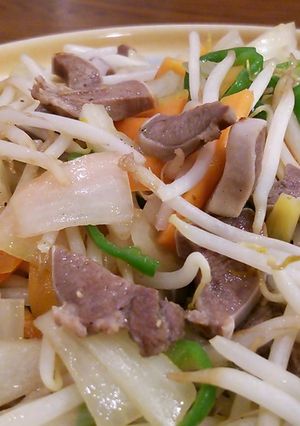 豚タンの野菜炒め♪-レシピのメイン写真
