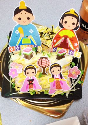 ひな祭りに♪雛壇ちらし寿司♡-レシピのメイン写真