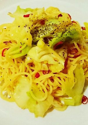 春キャベツの超簡単☆ペペロンチーノ-レシピのメイン写真
