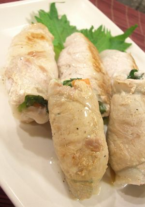 ☆小松菜の肉巻き〜すっきりレモンだれ☆-レシピのメイン写真