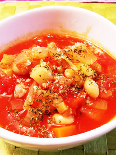 野菜たっぷりミネストローネ-レシピのメイン写真