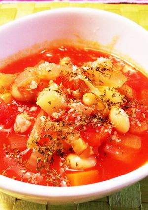 野菜たっぷりミネストローネ-レシピのメイン写真