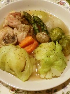 ♪鶏肉とジャガロールキャベツのポトフ風-レシピのメイン写真