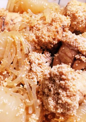 結びしらたきとたらこの煮物-レシピのメイン写真