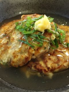 鯖の味噌煮缶であんかけ豆腐ハンバーグ♡-レシピのメイン写真