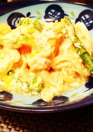 鮭とアスパラのレモンクリーム煮-レシピのメイン写真