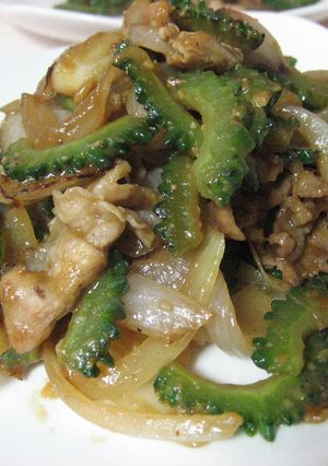 ゴーヤと豚肉の甘味噌炒め♪-レシピのメイン写真