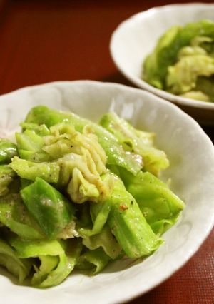 キャベツの柚子こしょう風味ごま醤油麹あえ-レシピのメイン写真