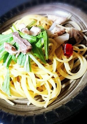 鯵の一夜干しでペペロンチーノ-レシピのメイン写真