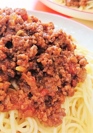 ポイント２つ！【スパゲティミートソース】-レシピのメイン写真