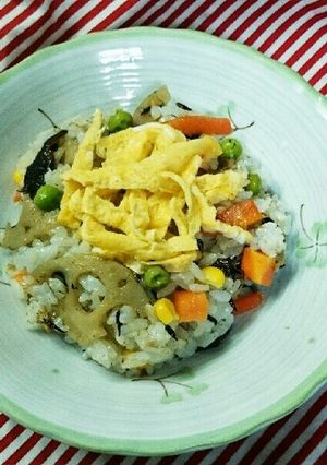 簡単‼ ひじきのカラフル♪混ぜずし-レシピのメイン写真