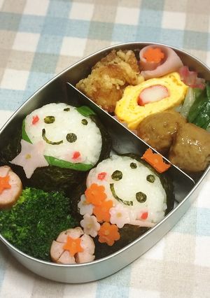 キャラ弁 ひな祭り-レシピのメイン写真