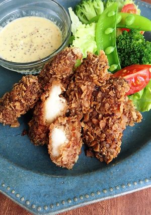 揚げないザクザクチキン&ハニーマスタード-レシピのメイン写真