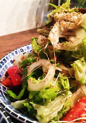 鰹のふし粉とゆかりのサラダ-レシピのメイン写真