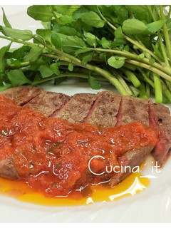 牛肉ステーキのトマトソース-レシピのメイン写真