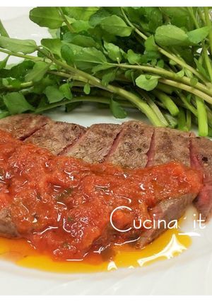 牛肉ステーキのトマトソース-レシピのメイン写真