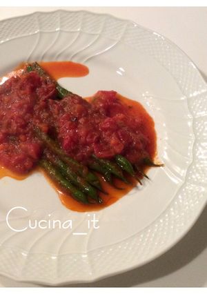 インゲンのトマト煮込み-レシピのメイン写真