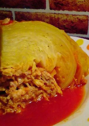 超簡単炊飯器でまるまるロールキャベツ-レシピのメイン写真