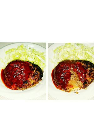 糖質制限☆肉汁溢れるハンバーグ♪̊̈-レシピのメイン写真