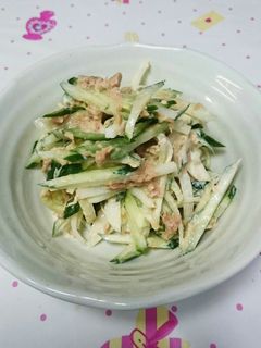 大根ときゅうりのツナマヨ和え-レシピのメイン写真