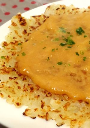 材料2つ!たっぷり玉ねぎのモチモチ焼き-レシピのメイン写真