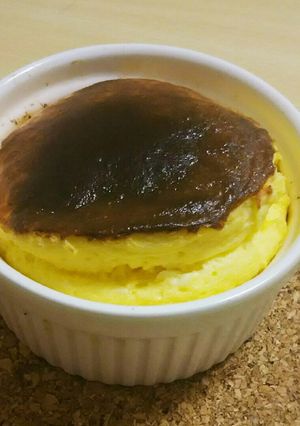 食べきりサイズ！スフレチーズケーキ風！？-レシピのメイン写真