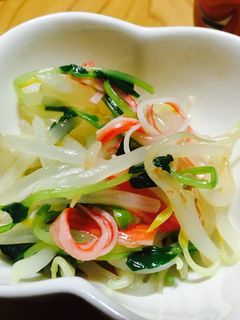 もやしと豆苗ナムル-レシピのメイン写真