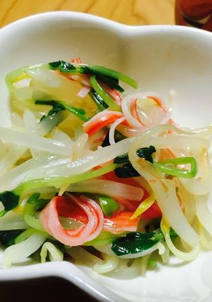 もやしと豆苗ナムル-レシピのメイン写真