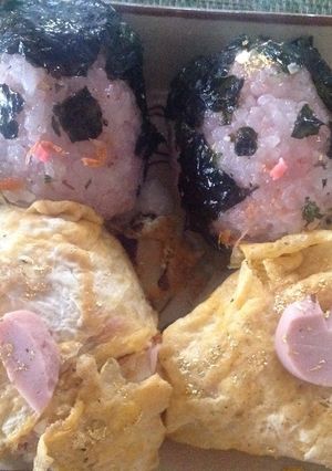 子供と作るお雛様おむすび-レシピのメイン写真