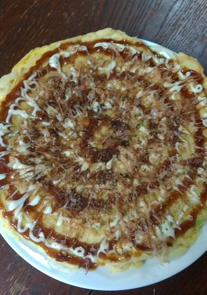 満腹うどん入りお好み焼き-レシピのメイン写真