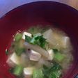 大根と大根の葉のお味噌汁
