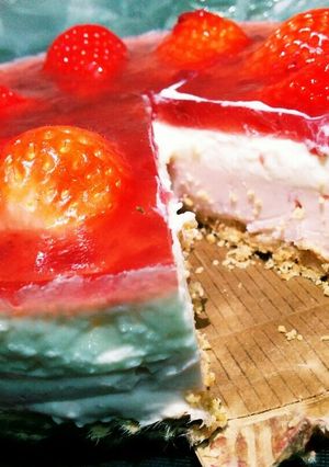 いちごのレアチーズケーキ-レシピのメイン写真