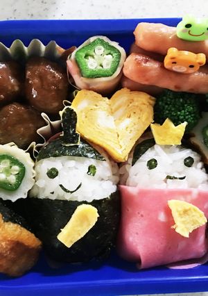 ☆キャラ弁☆お雛様-レシピのメイン写真