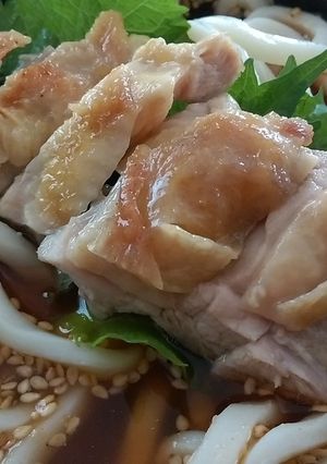 甘辛鶏うどん-レシピのメイン写真