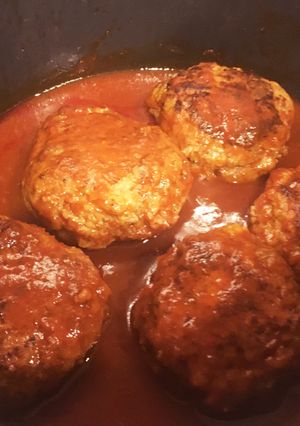 煮込みハンバーグ-レシピのメイン写真
