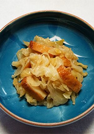 キャベツと揚げかまぼこの煮物-レシピのメイン写真