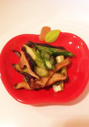 干し椎茸とアスパラの中華炒め♪お弁当に-レシピのメイン写真