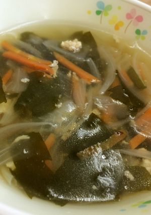 大人気！給食のわかめスープ-レシピのメイン写真