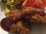 野菜たくさんの鶏メンチ