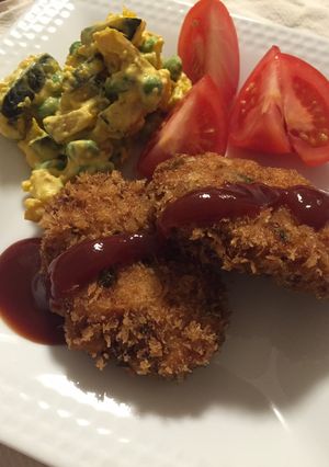 野菜たくさんの鶏メンチ-レシピのメイン写真