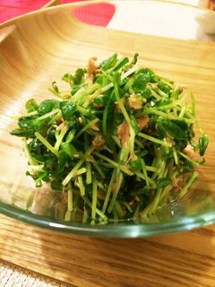 豆苗とツナ缶のシャキシャキサラダ-レシピのメイン写真