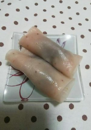いちごの皮の桜もち-レシピのメイン写真