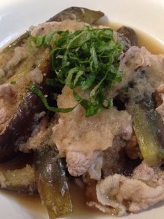 茄子と豚肉の簡単みぞれ煮-レシピのメイン写真