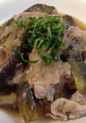 茄子と豚肉の簡単みぞれ煮-レシピのメイン写真