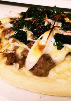 簡単!韓国プルコギ風ピザ♬*゜-レシピのメイン写真