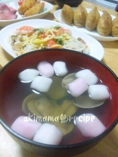 桃の節句やお祝いに♪はまぐりのお吸い物-レシピのメイン写真