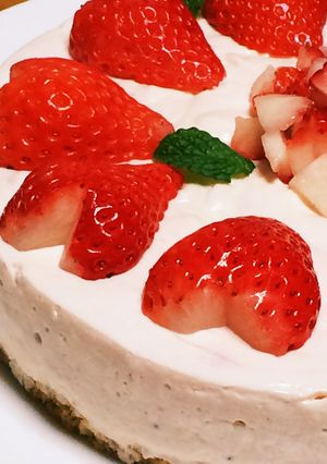 苺のレアチーズケーキ-レシピのメイン写真