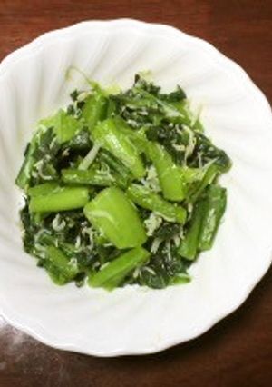 小松菜としらす干しの炒め物-レシピのメイン写真